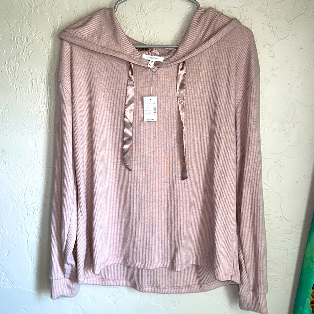 Mauve pullover and jogger pj set